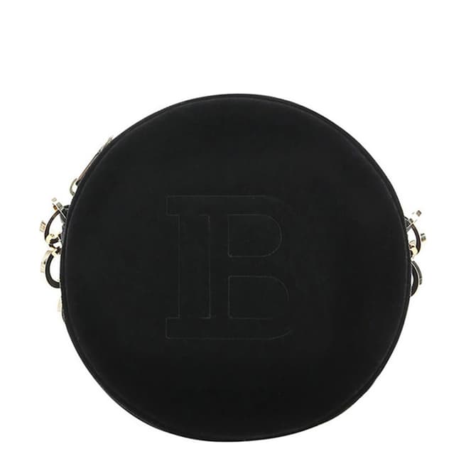 Balmain Black Disco Shoulder/Crossbody Bag 