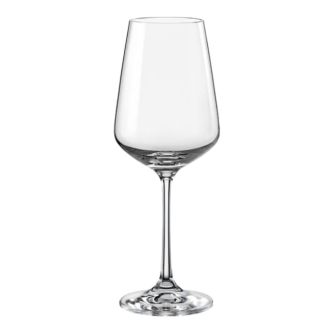Royal Bohemia Crystal Set of 6 Sandra Small White Wine Glasses, 250ml