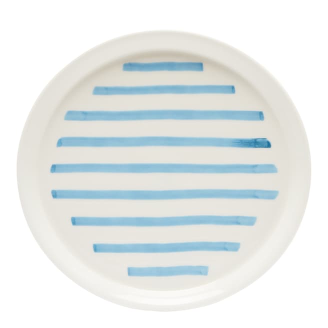 Joules Set of 4 Blue Stripe Side Plates