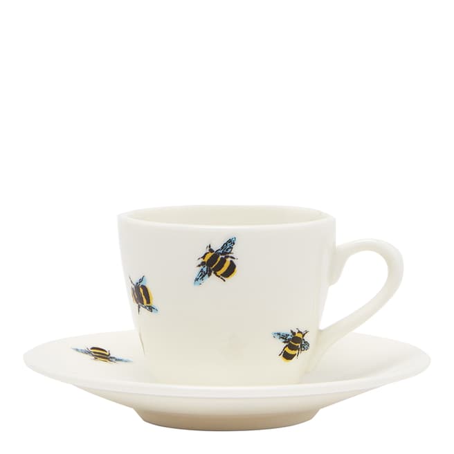 Joules Set of 4 Bee Espresso Cup & Saucers