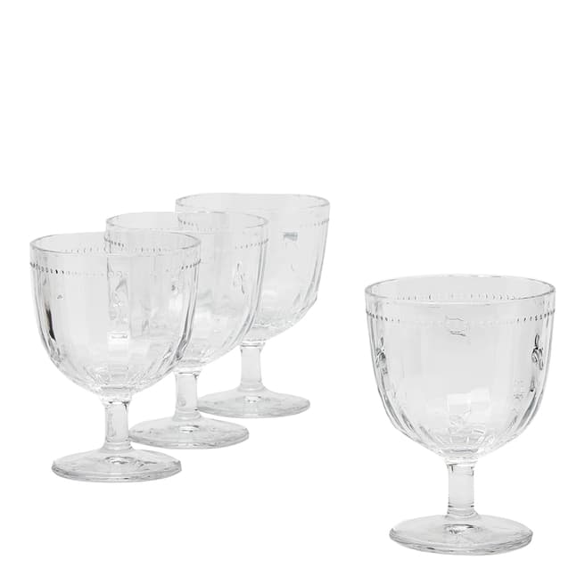 Joules Set of 4 Bee Gin Glasses