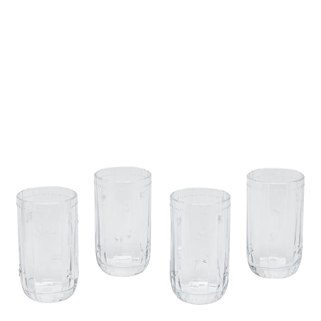Joules Set of 4 Bee Glass High Balls