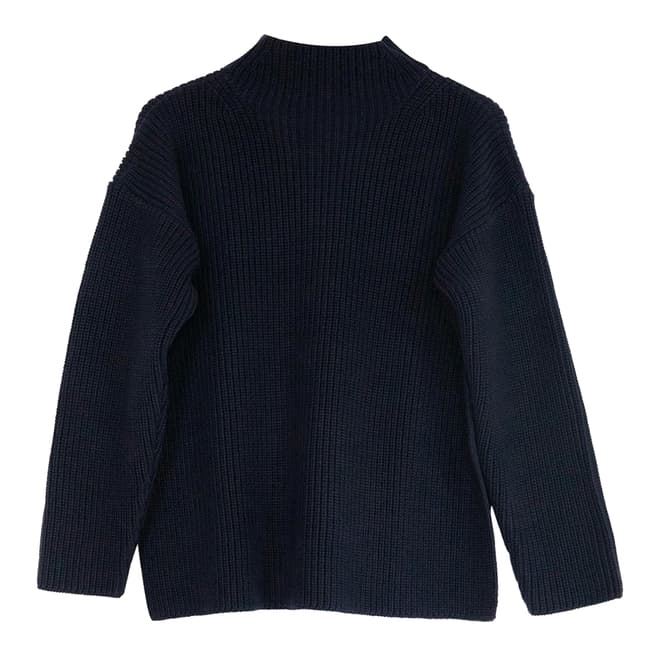 Chinti and Parker Navy Cotton Jumper