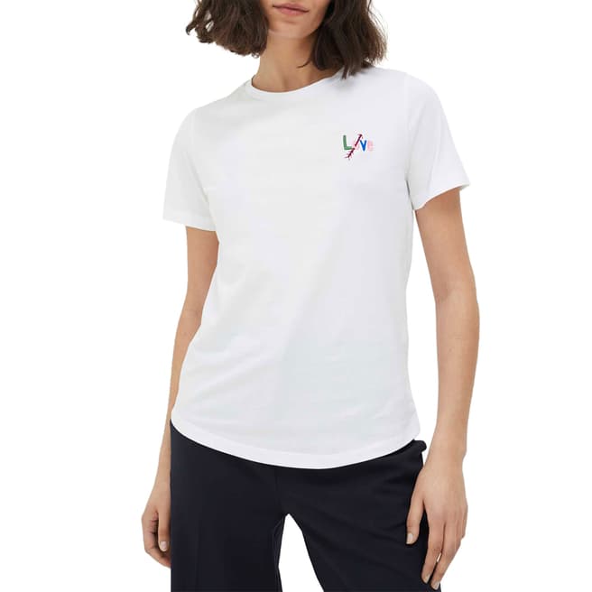 Chinti and Parker White Love Arrow Cotton T-Shirt