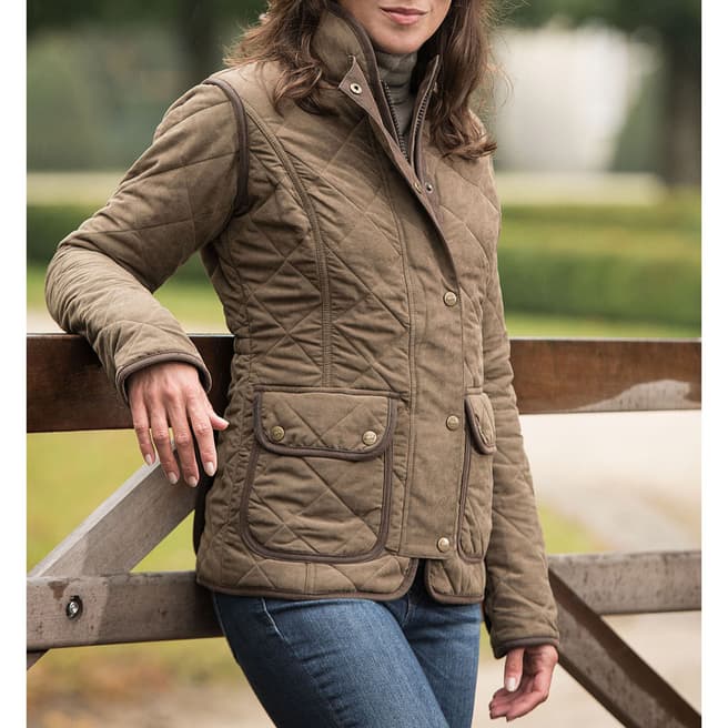 Baleno Brown Quilted Country Jacket