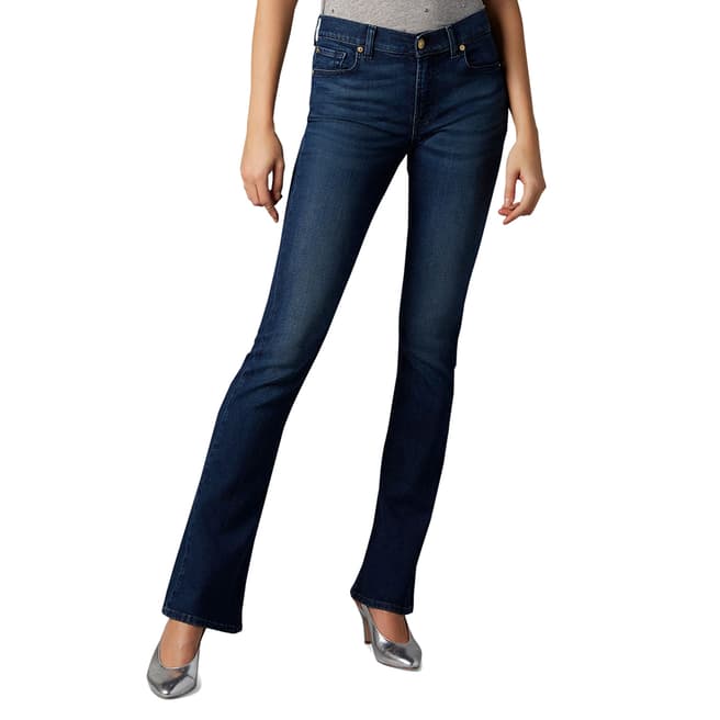 7 For All Mankind Blue Slim Bootcut Evolution Stretch Jeans