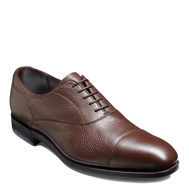 Barker Dark Brown Leather Newton Oxford Shoes