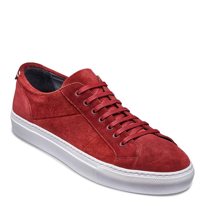 Barker Burgundy Suede Archie Casual Shoes
