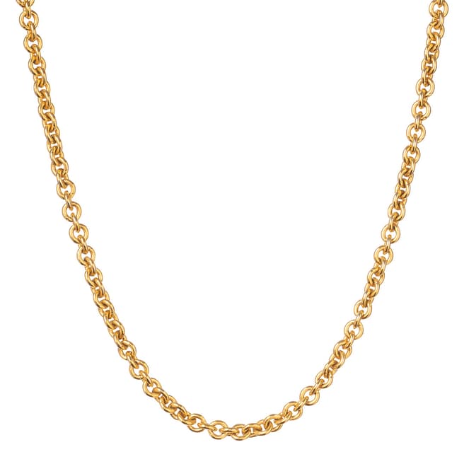 Christian Dior Gold 1980s Vintage Chain Necklace 