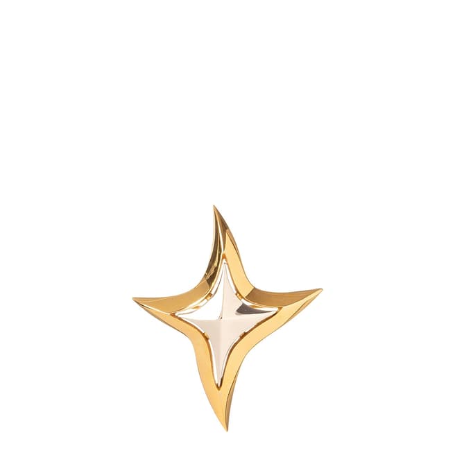 Givenchy Gold 1978 Vintage Star Brooch 