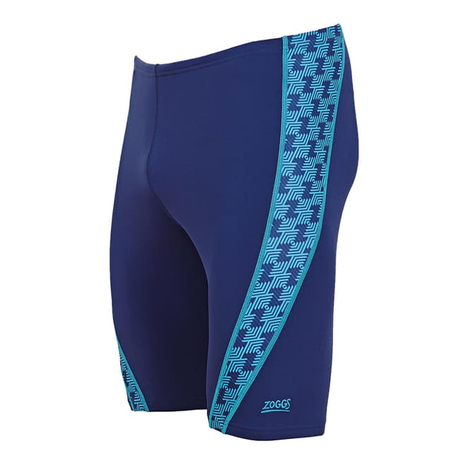 Zoggs Navy/Green Solo Jammer Swimshorts
