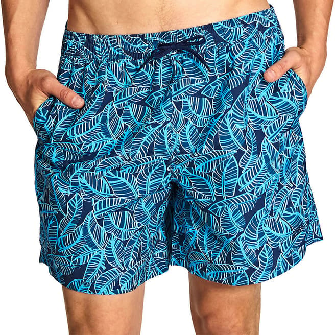 Zoggs Navy Coral Floral 16 Inch Swimshorts
