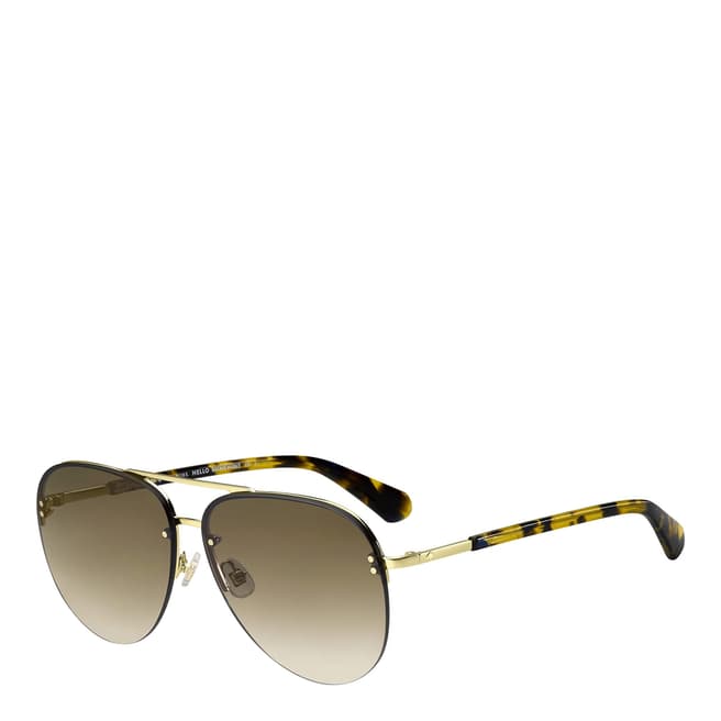Kate Spade Gold Jakayla Aviator Sunglasses