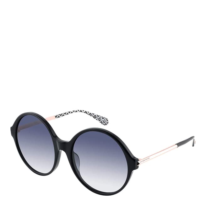Kate Spade Black Wren Round Sunglasses