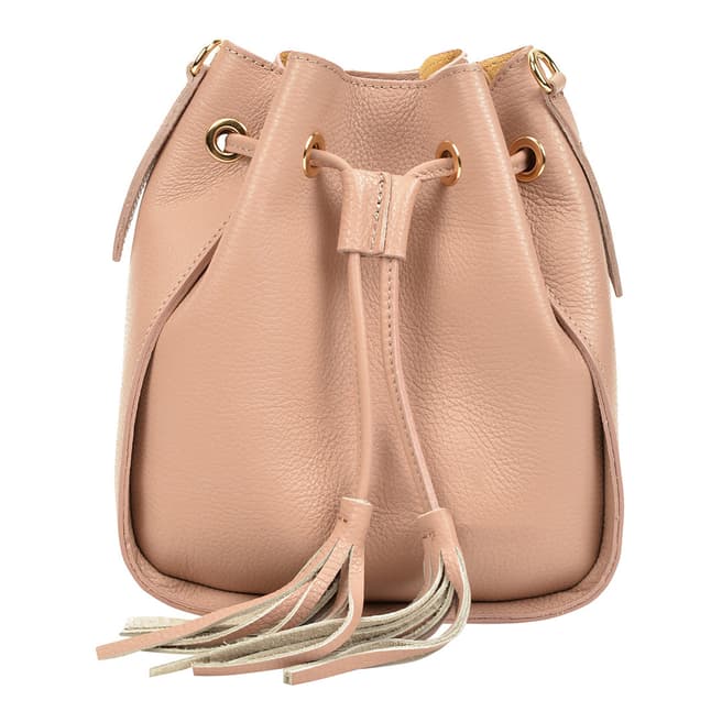 Carla Ferreri Pink Leather Crossbody Bag
