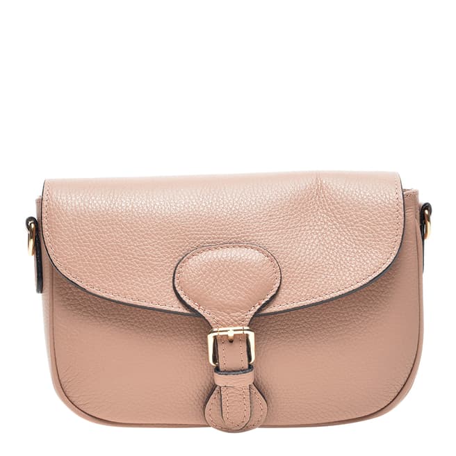 Carla Ferreri Pink Leather Crossbody Bag
