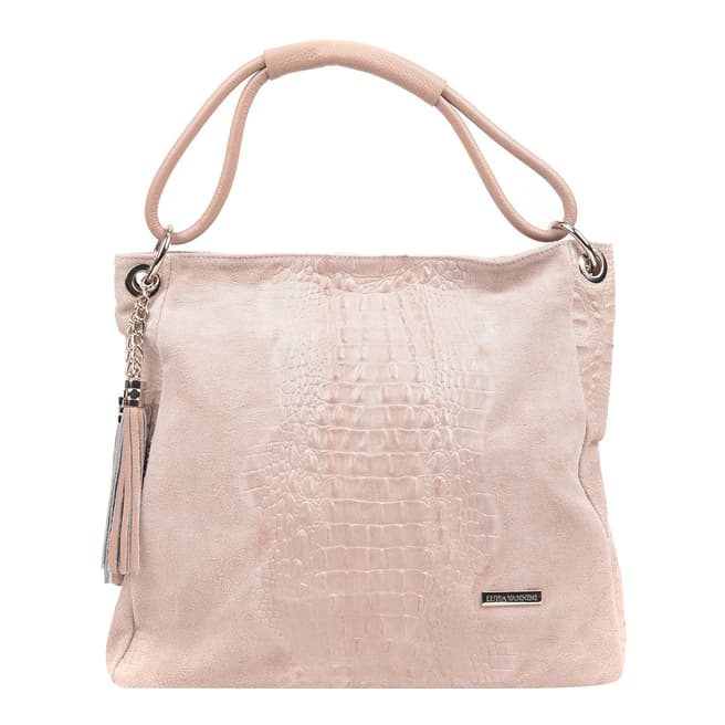 Luisa Vannini Pink Leather Shoulder Bag
