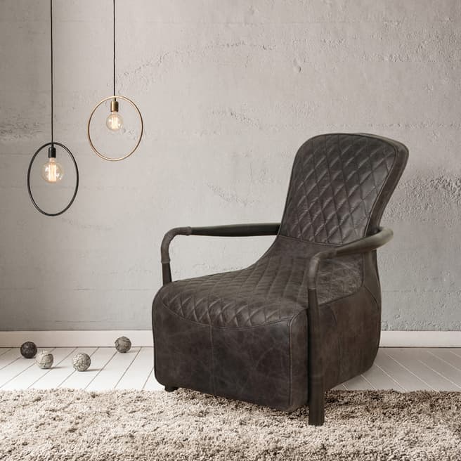 Vintage Sofa Company Grey Westend Snug Leather Chair