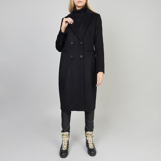 N°· Eleven Black Wool/Cashmere Blend Coat