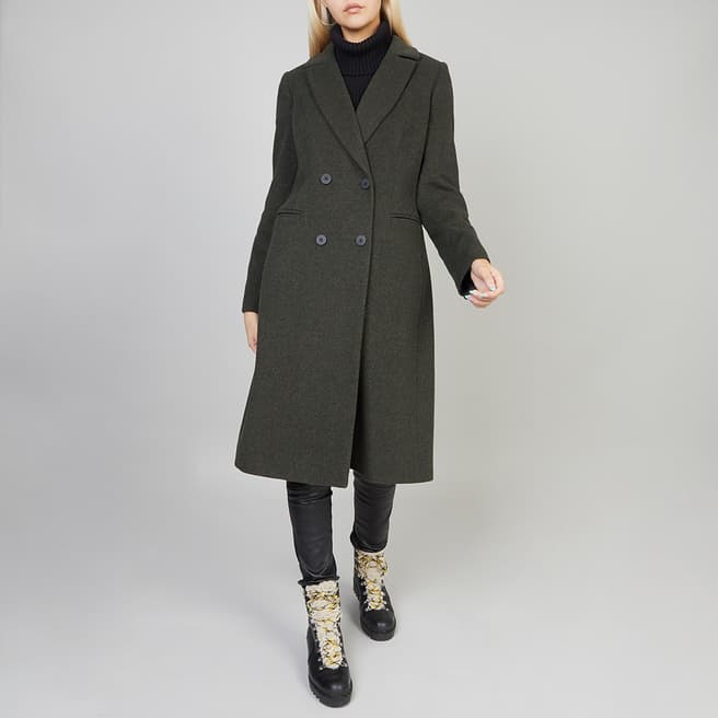 N°· Eleven Khaki Wool Blend Coat 