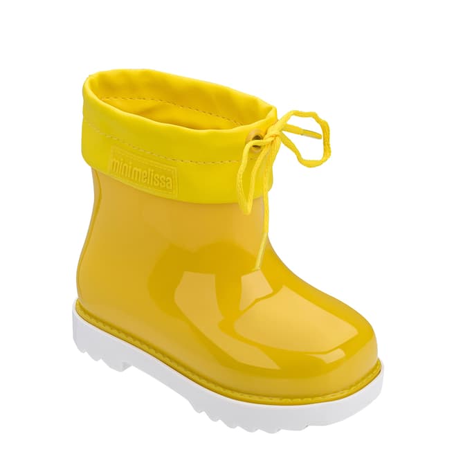 Mini Melissa Mini Yellow Contrast Rainboots