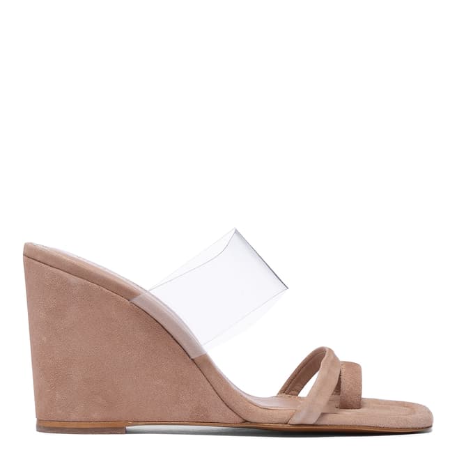 WHISTLES Nude Thayer Perspex Wedge