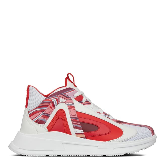 FitFlop Red/White Marble LCF Sneaker