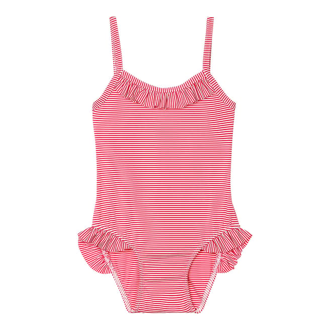 Petit Bateau Baby Girl's Pink Pinstripe Swimsuit