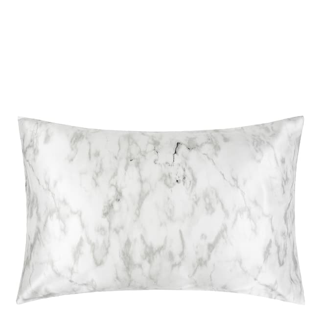 Cocoonzzz Mulberry Silk Pillowcase, Marble Grey