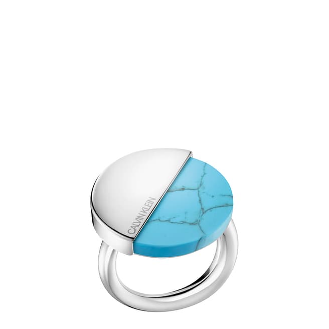 Calvin Klein Silver Turquoise Spicy Ring