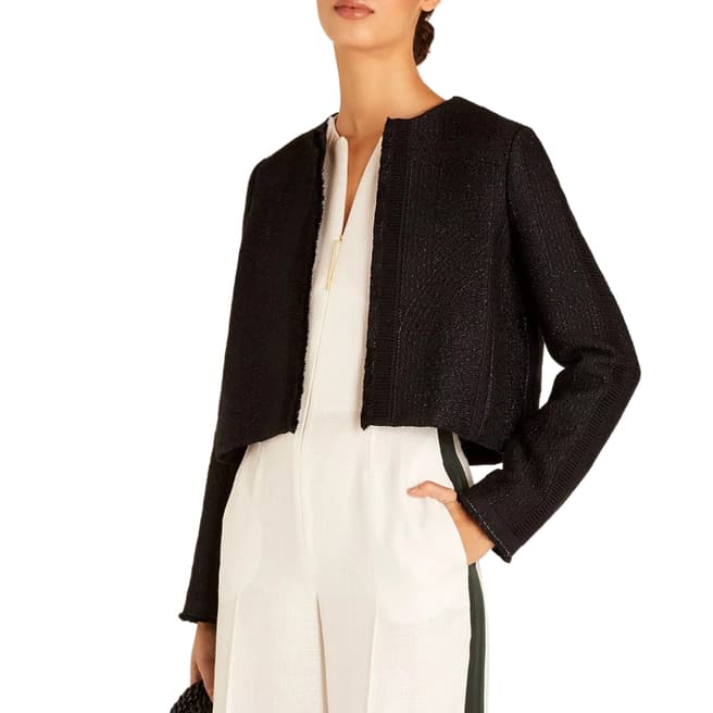 Amanda Wakeley Multi Graphic Jacquard Cotton Blend Jacket