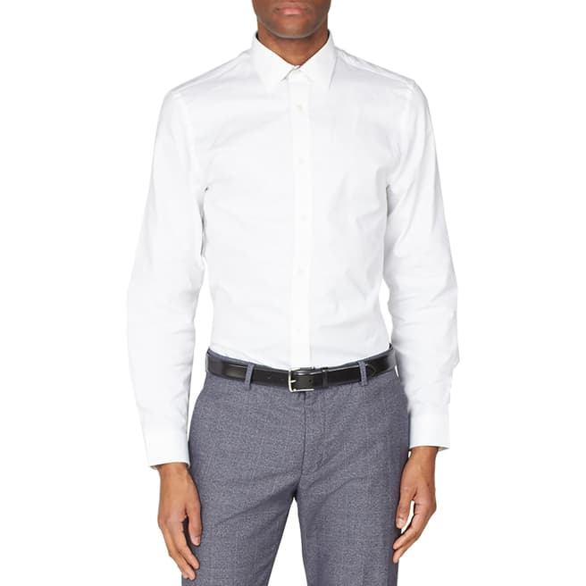 Ben Sherman White Oxford Cotton Shirt