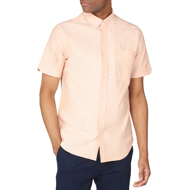 Ben Sherman Orange Cotton Oxford Shirt 