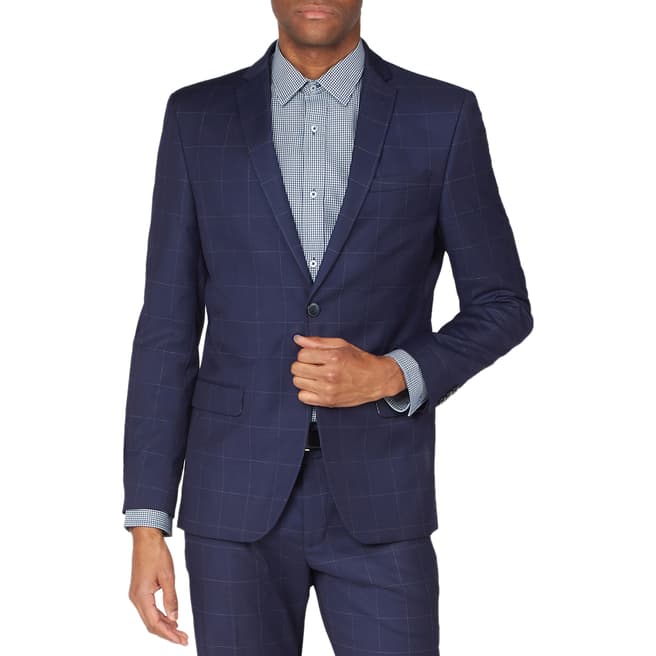 Ben Sherman Blue Slim Fit Two Piece Suit 