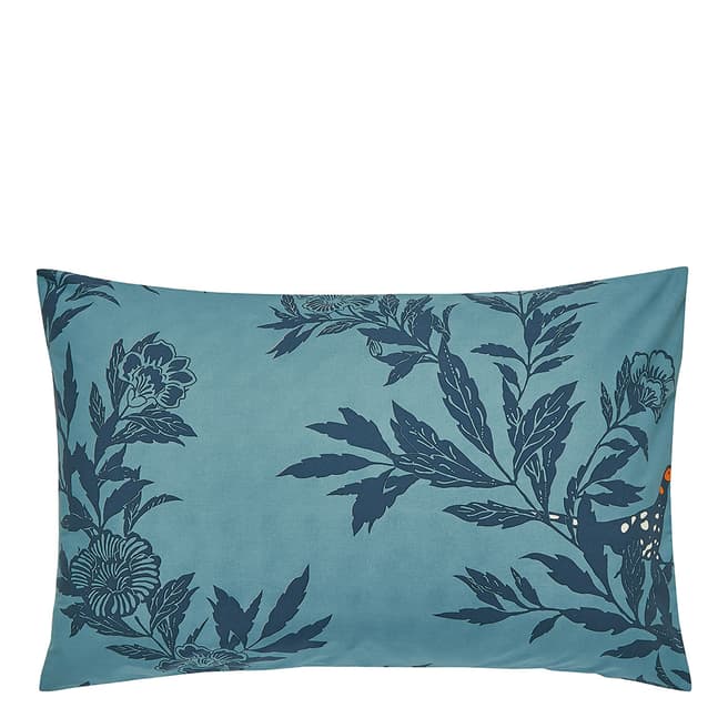 Joules Country Critters Pair of Housewife Pillowcases, Navy