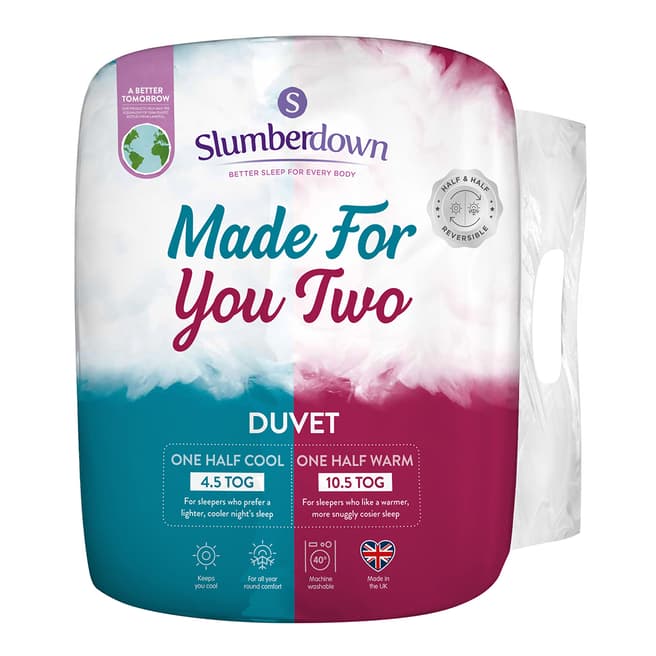 Slumberdown Made For You Two Duvet - 4.5/10.5 Tog - Double