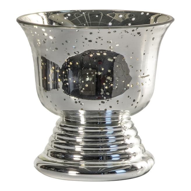 Gallery Living Chaumard Glass Urn, Antique Silver