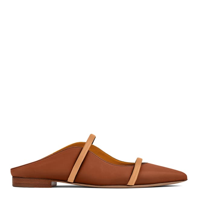 Malone Souliers Brown Maureen Flat Leather Pumps