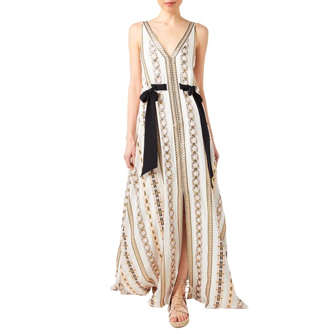 Temperley London Multi Print Sleeveless Spirit Silk Blend Maxi Dress
