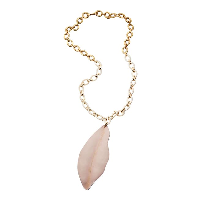 Marni Leaf Chain Long Necklace