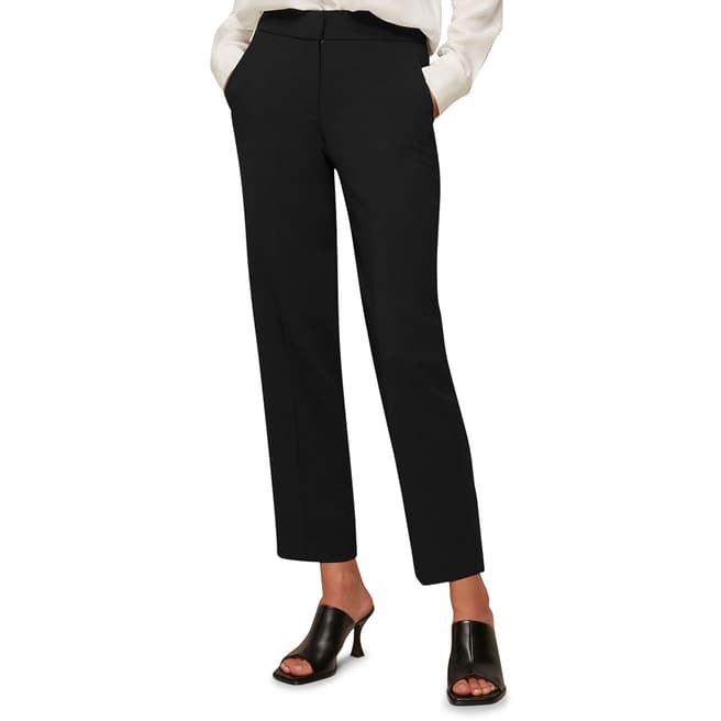 WHISTLES Black Kate Classic Trousers