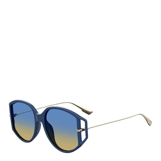 Dior Women's Blue/Gold Dior Sunglasses 54mm
