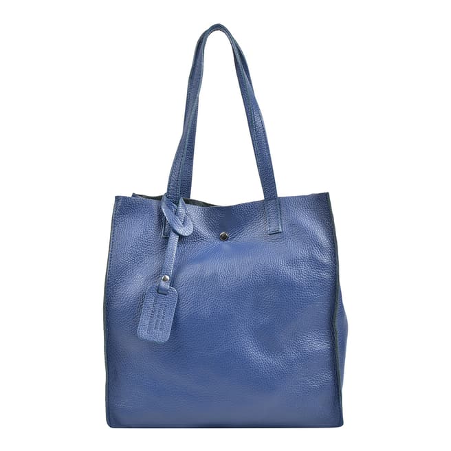 Isabella Rhea Blue Leather Shoulder Bag