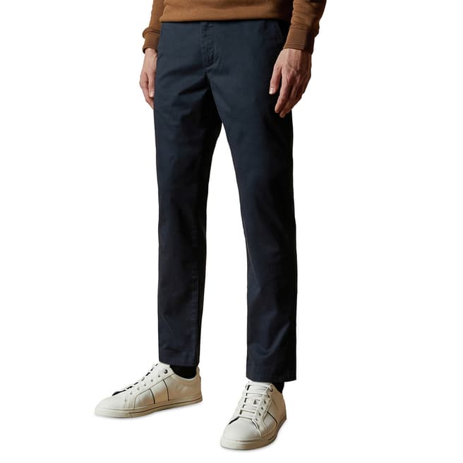 Ted Baker Navy Sleepe Cotton Chino