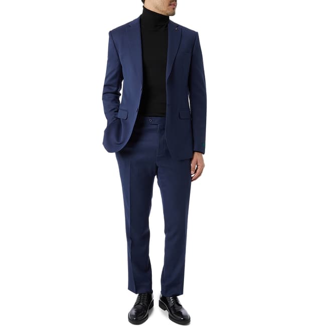 Ted Baker Blue Birdseye 2Pc Suit