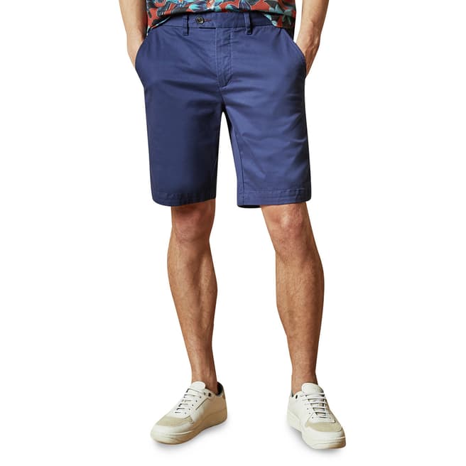 Ted Baker Blue Buenose Cotton Short