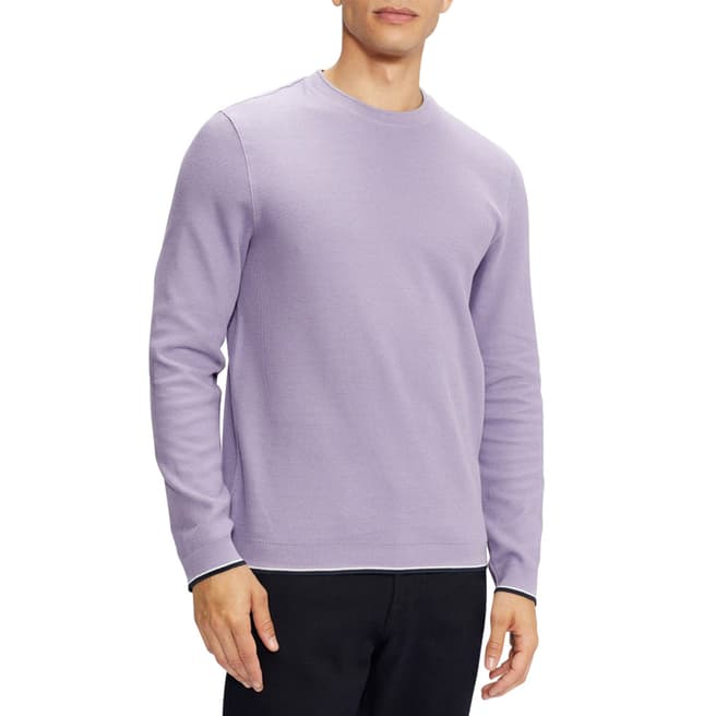 Ted Baker Lilac Swetty Textured Cotton Jumper
