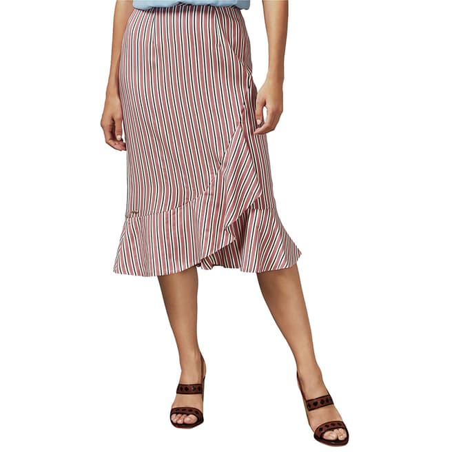 Ted Baker Pink Coryn Stripe Layered Skirt