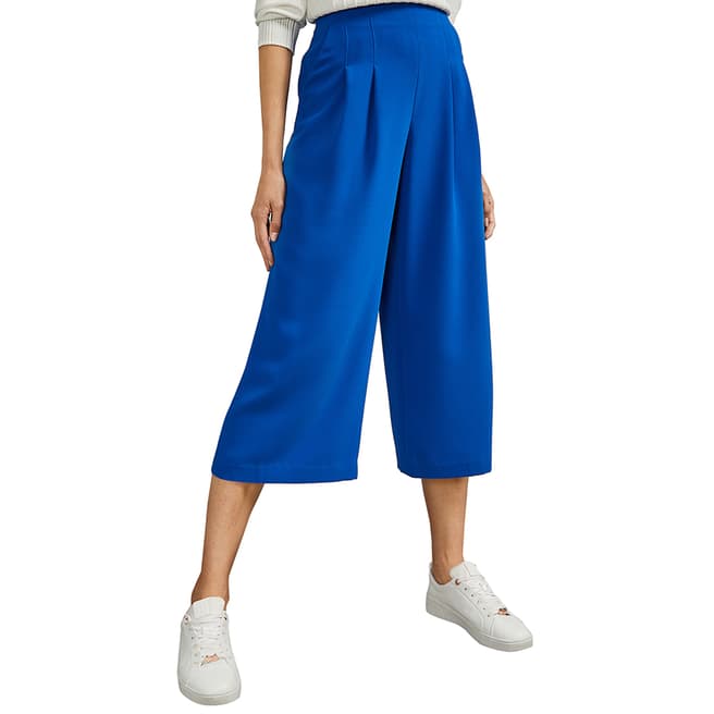 Ted Baker Royal Blue Pleated Culotte