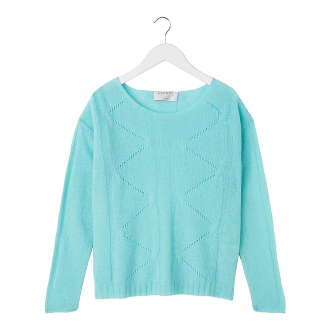 Denner Cashmere Turquoise Light Cashmere Top